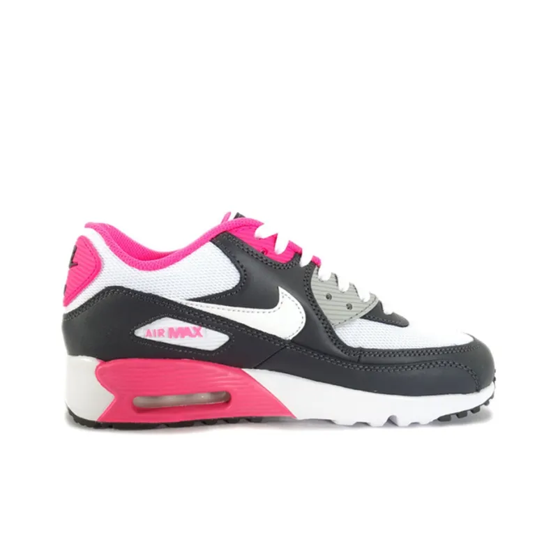 Nike Air Max 90 Mesh Black White Pink GS-1