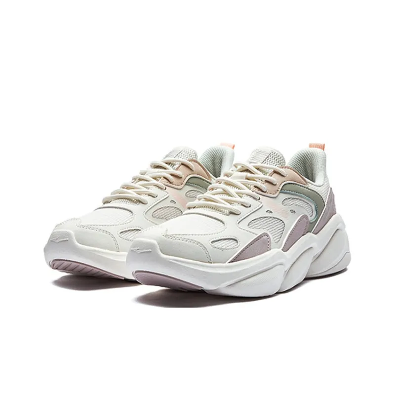 Erke Casual Shoes Women's Low Top White/Purple-1
