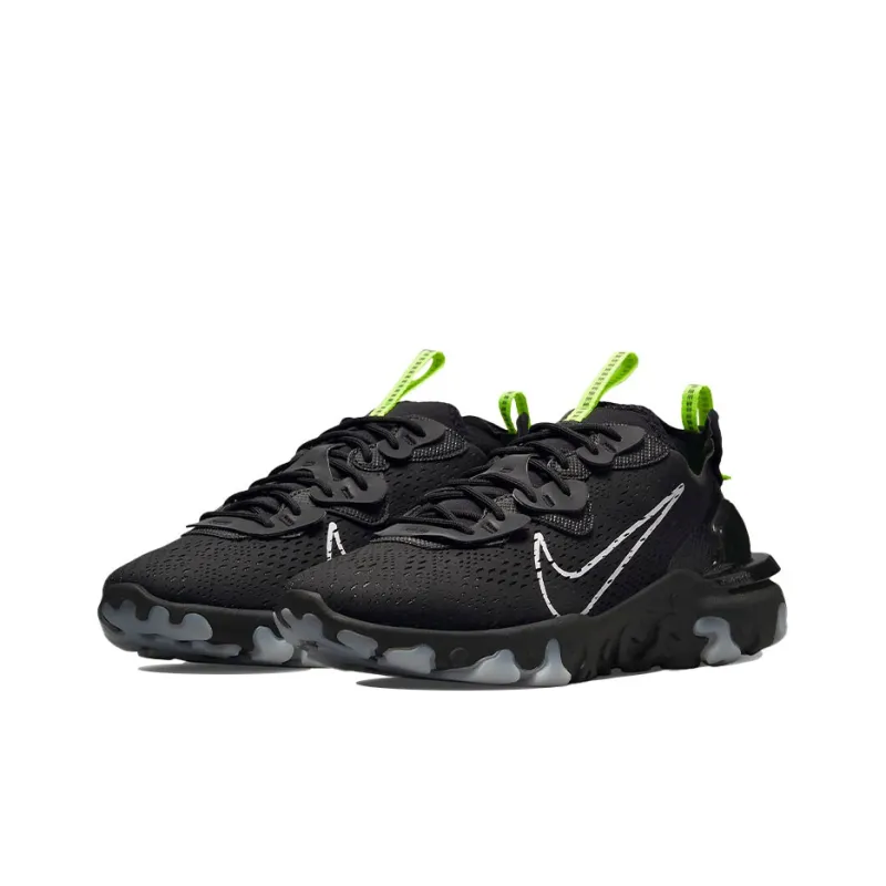 Nike React Vision Black White Volt Reflective Silver-2