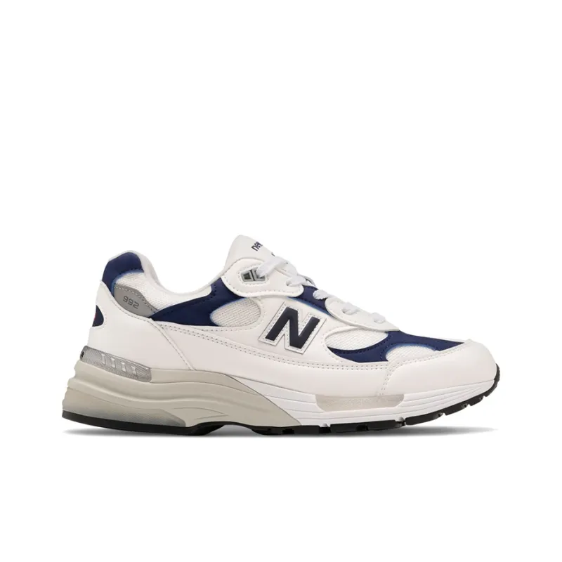 New Balance 992 White Navy-1