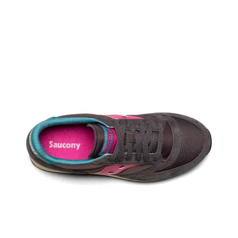 saucony Jazz 81 Dark Grey Pink Women's-3