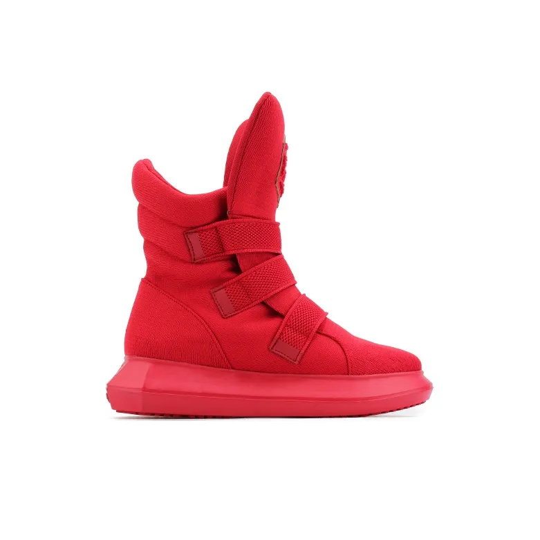 NORVINCY Skateboard Shoes Unisex High Top Red-1