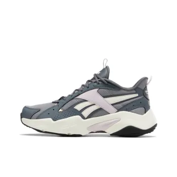 Reebok Turbo Restyle Non-slip Wear-resistant Shock Absorption Low-Top Running Shoes Women's Gray Blue