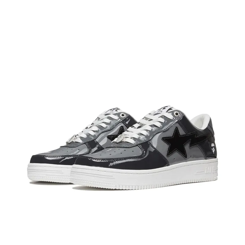 BAPE A BATHING APE Bape Sta Low Black Grey-2
