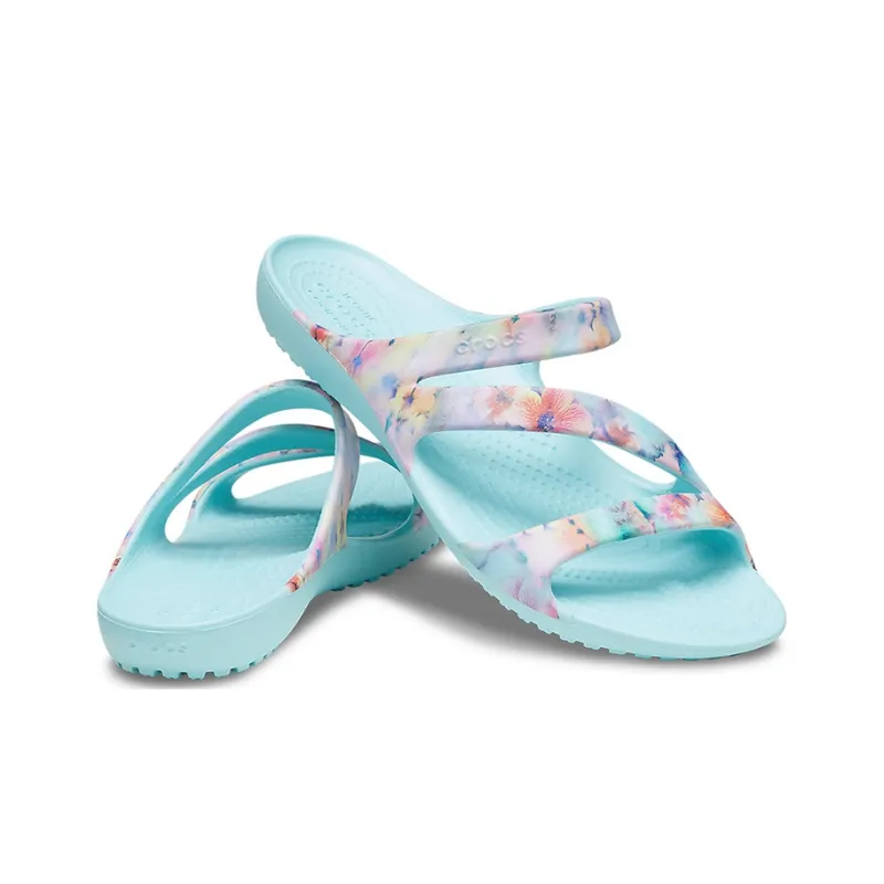 Crocs Kadee Slide Slippers Women's Glass Blue-5