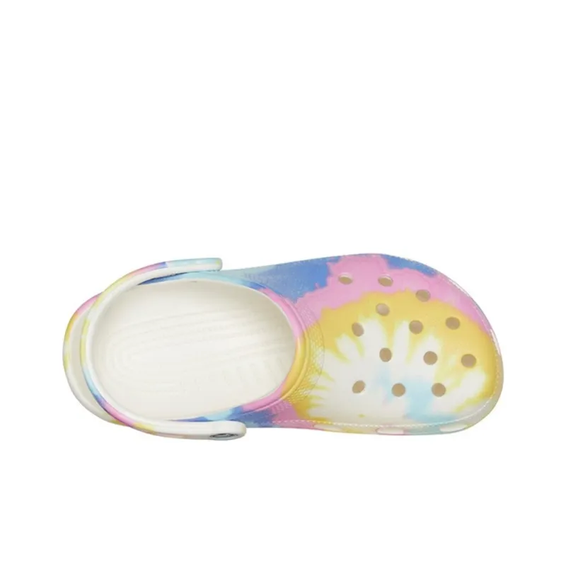Crocs Classic Clog Tie Dye Beach Sandals Multi Color Unisex-2