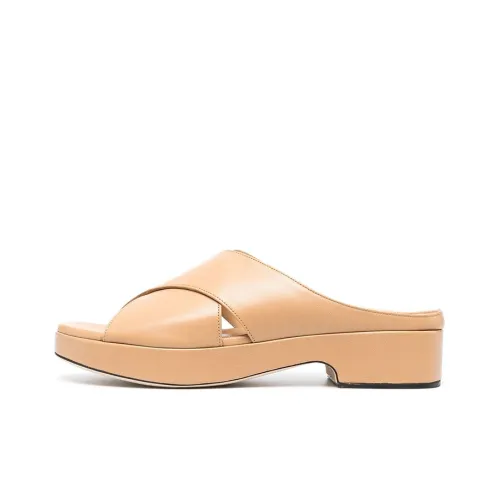 By Far Slide Slippers Women's Apricot