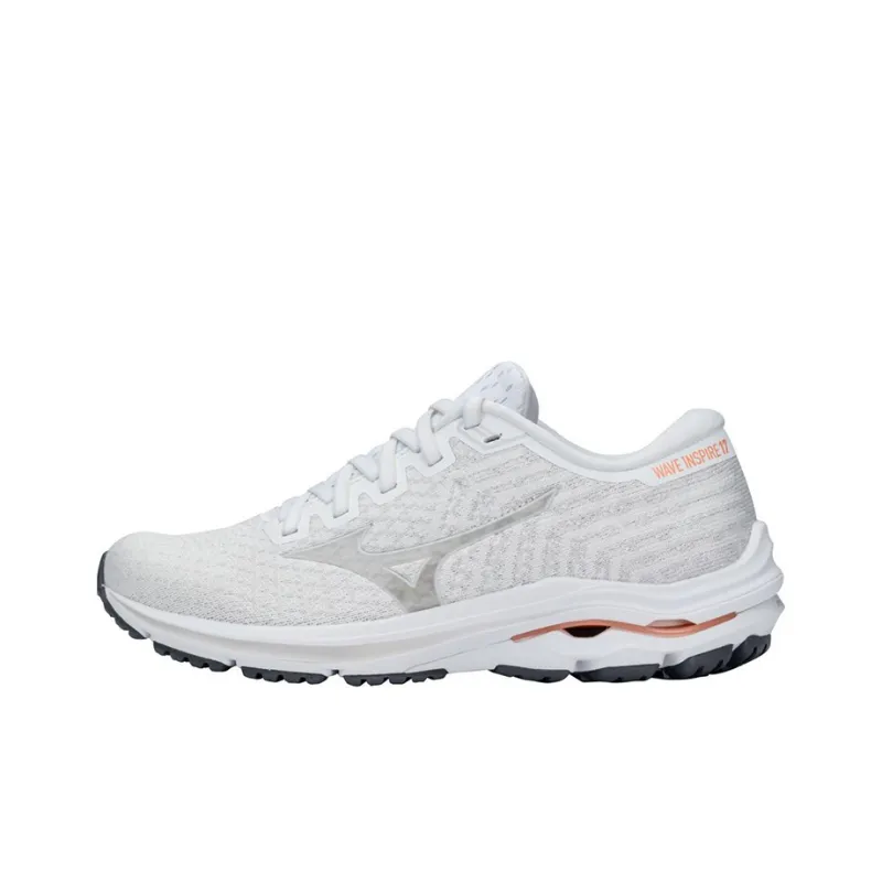 Mizuno Women's Wave Inspire 17 Waveknit 'White Papaya' Women's-0