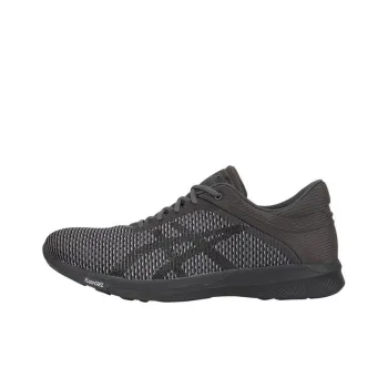 Asics Fuze Rush Cm Anti-Slip And Wear-Resistant Breathable Low-Top Running Shoes Men's Black Gray