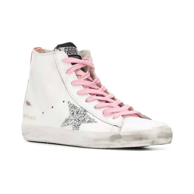Golden Goose Francy Skateboard Shoes Women's White-2