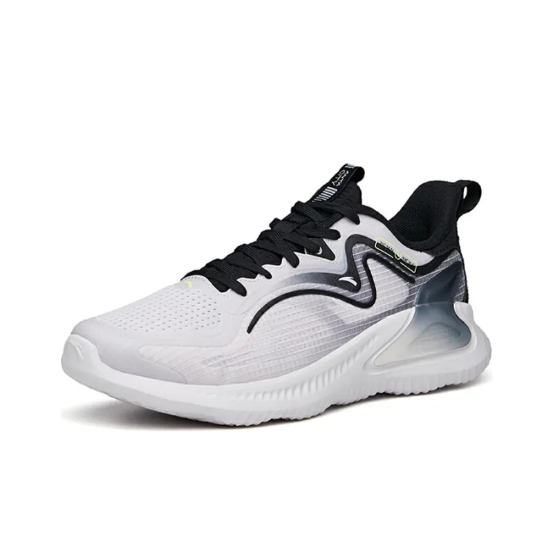Anta Cushioning Breathable Lightweight Wear-Resistant Slip-Resistant Low-Top Running Shoes Men's Light Silver Gray-1