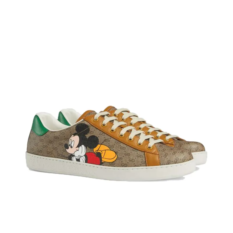 GUCCI Disney X GUCCI Ace Low 'Mickey Mouse Beige'-1