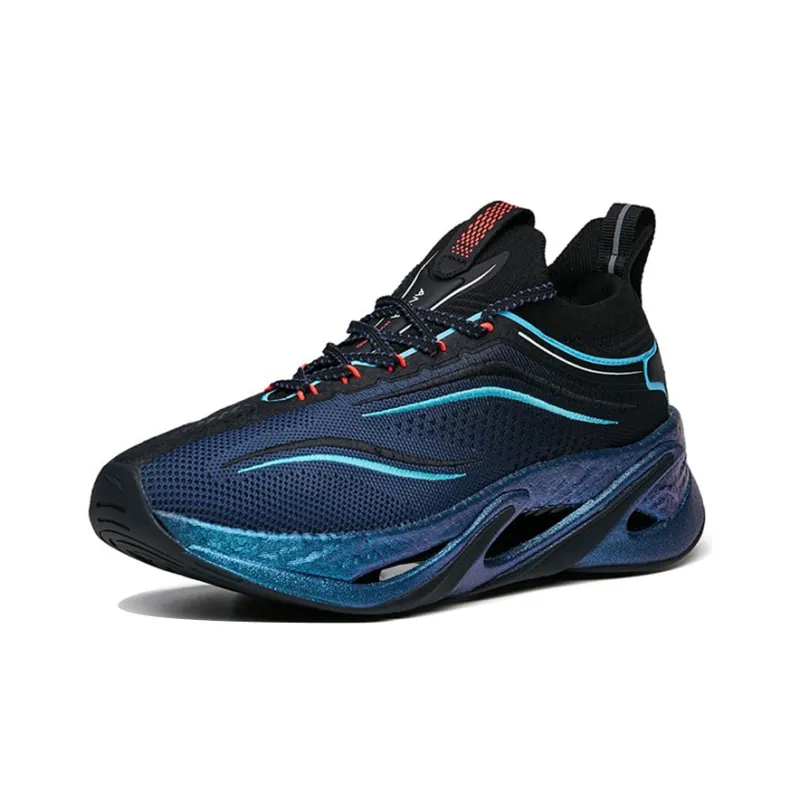 ANTA Running Collection Running Shoes Men Low Top Ink Blue/Black-1