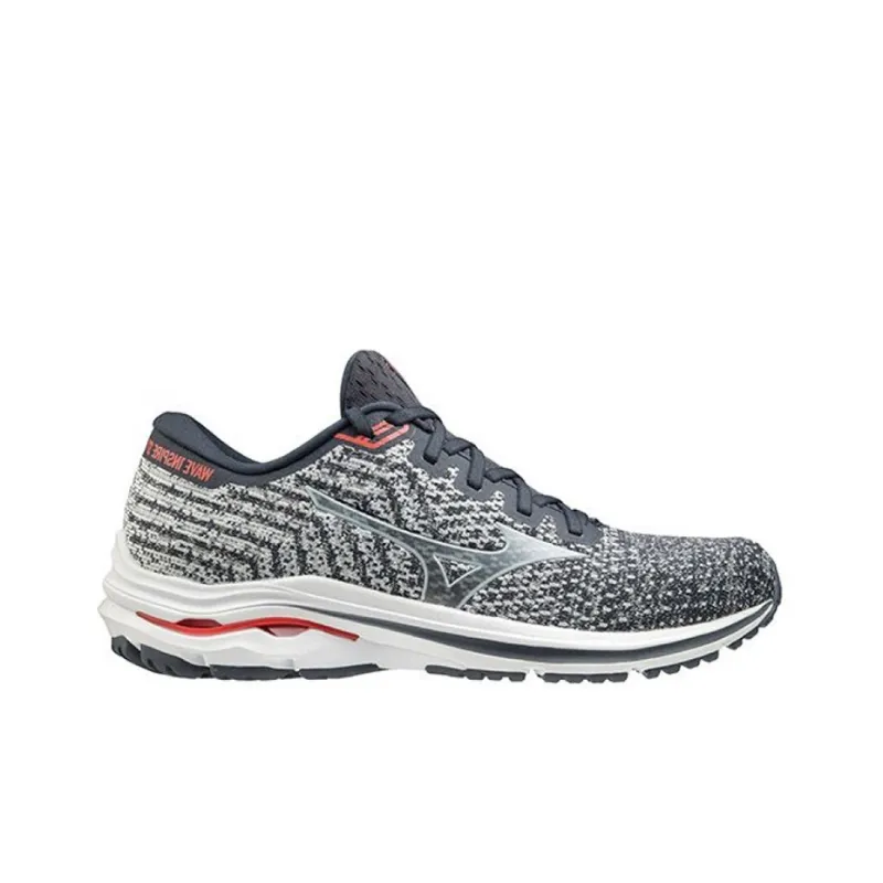 Mizuno Wave Inspire 17 Anti-Slip And Wear-Resistant Breathable Low-Top Running Shoes Men's Gray Red-1