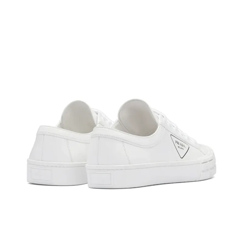 PRADA Cassetta Wheel Leather Low 'White'-3