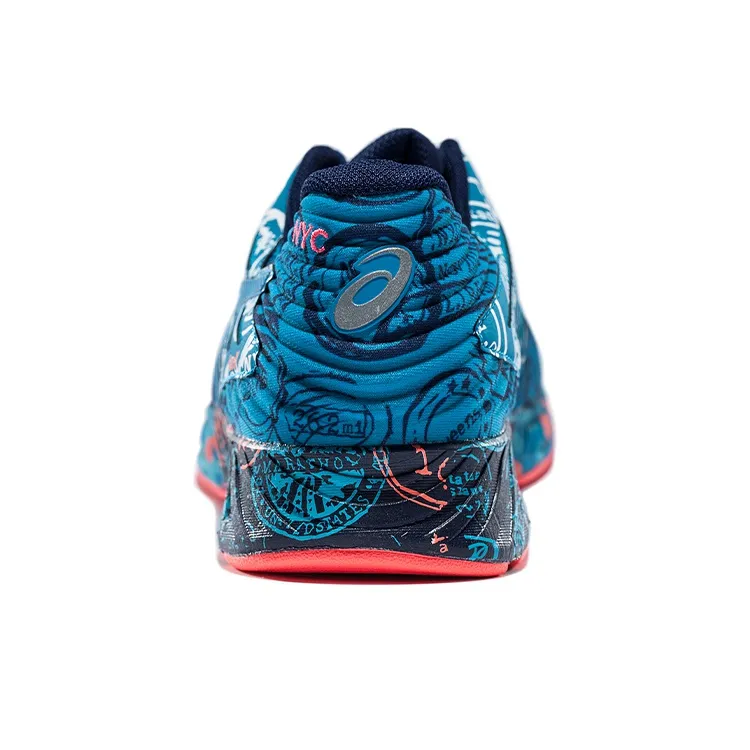 Asics Fuze Nyc Wear Resistant Slip Resistant Low Top Running Shoes Men's Blue-3