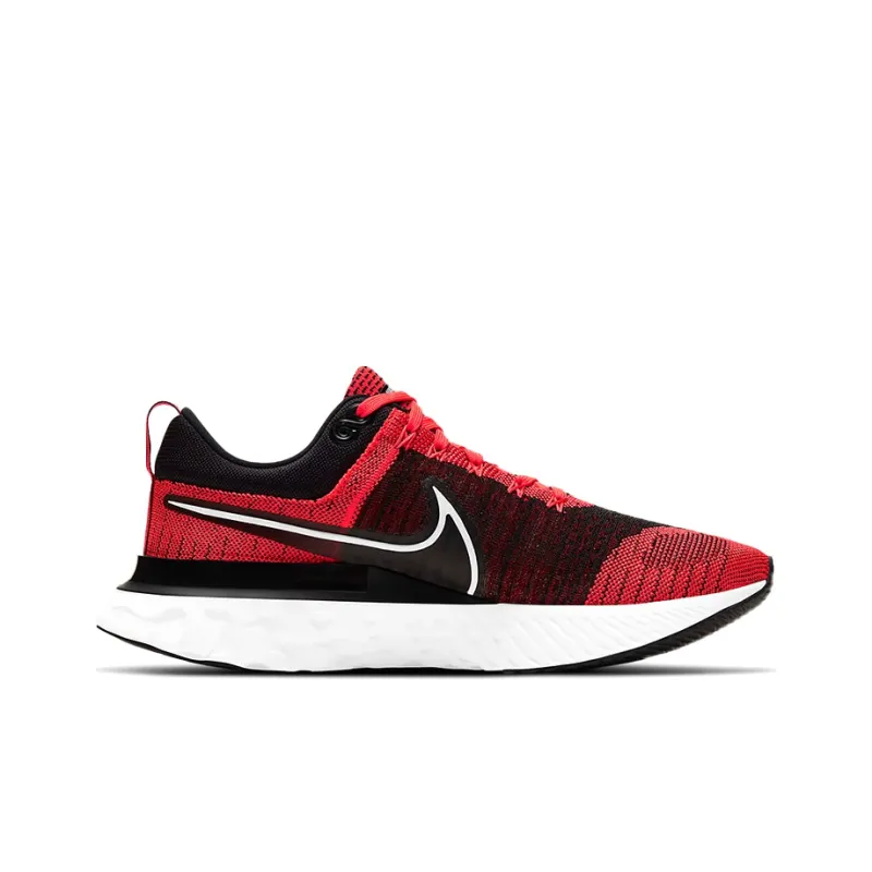 Nike React Infinity Run Flyknit 2 Black Bright Crimson-1
