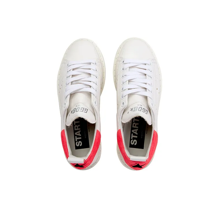 Golden Goose GGDB Starter Skateboard Shoes Women's Low Top White, Pink-3