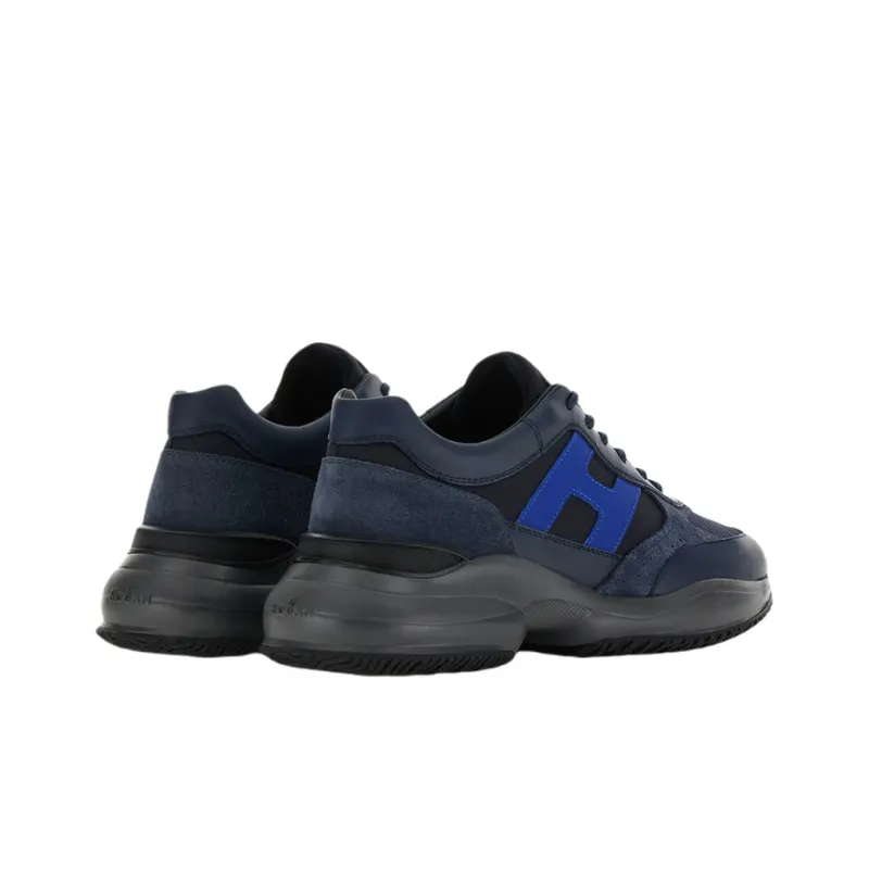 HOGAN Interaction Low Top Athletic Shoes Men's Black-3