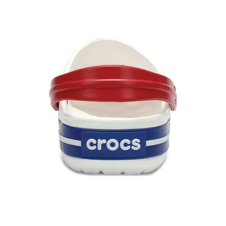 Crocs Beach Unisex White Blue Sandals 'White Blue'-2