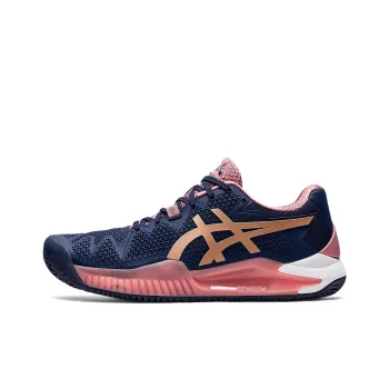 Asics Gel Resolution 8 Clay 'Peacoat Rose Gold' Women's