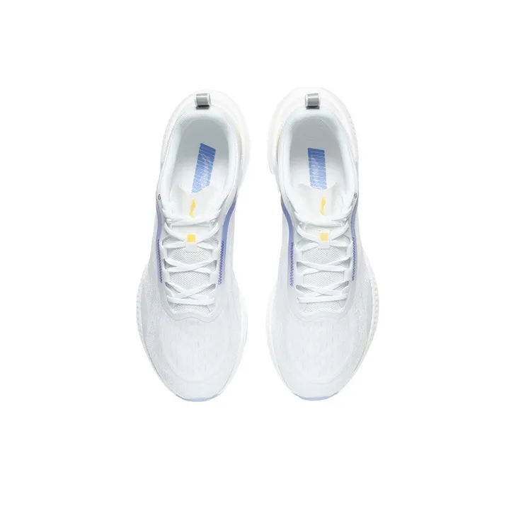 LiNing Super Light 19 Cushioning Anti-Slip And Wear-Resistant Reflective Low-Top Running Shoes Women's White Blue-3