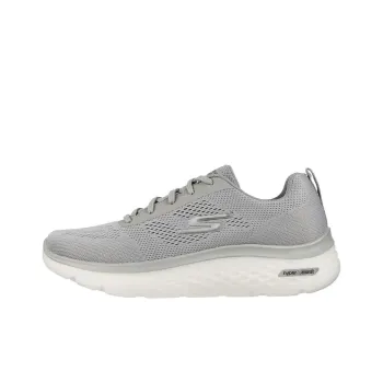 Skechers Go Walk Hyper Burst Cushioning Anti-Slip And Wear-Resistant Low-Top Casual Shoes Men's Dark Gray