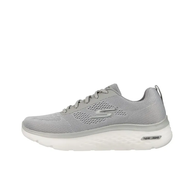 Skechers Go Walk Hyper Burst Cushioning Anti Slip And Wear Resistant Low Top Casual Shoes Men's Dark Gray-0