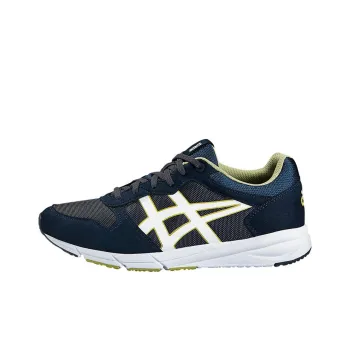 Asics Shaw Runner Cushioned Wear-Resistant Slip-Resistant Low-Top Running Shoes Unisex Blue White
