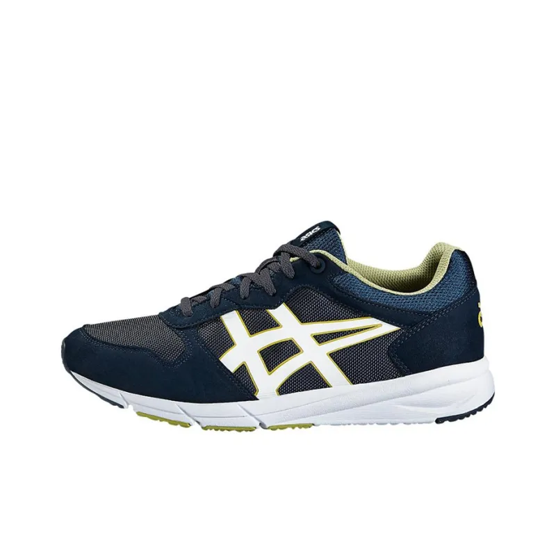 Asics Shaw Runner Cushioned Wear-Resistant Slip-Resistant Low-Top Running Shoes Unisex Blue White-0