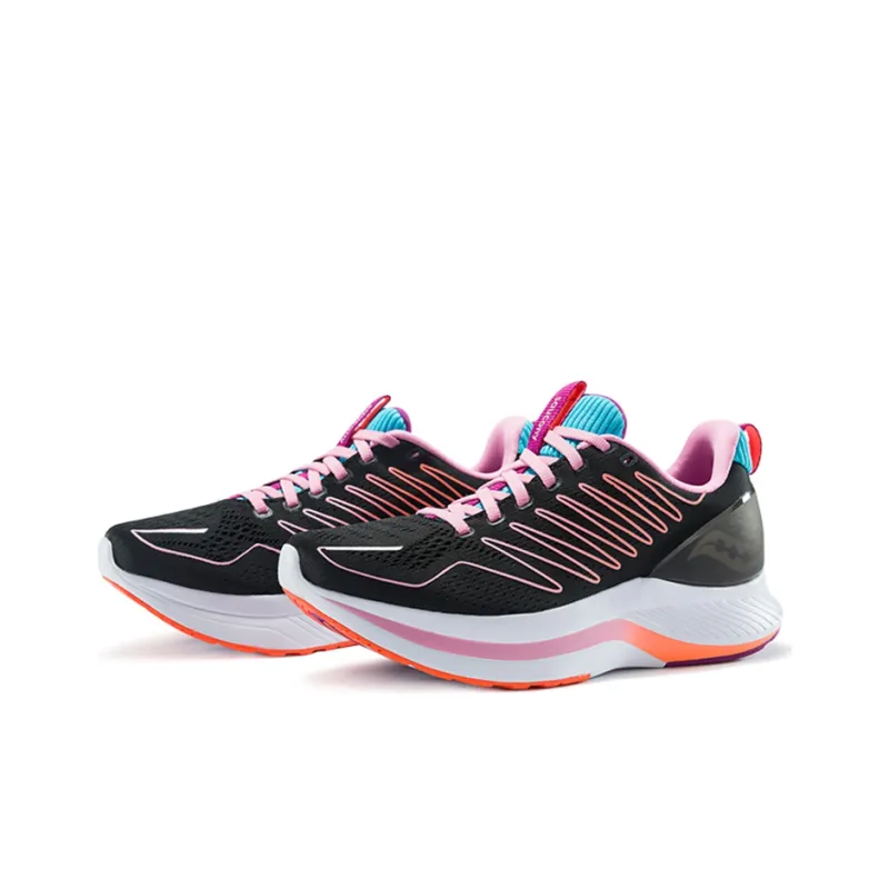 Saucony Endorphin Shift Speed Breathable Low-Top Running Shoes Women's Black Multicolor-2