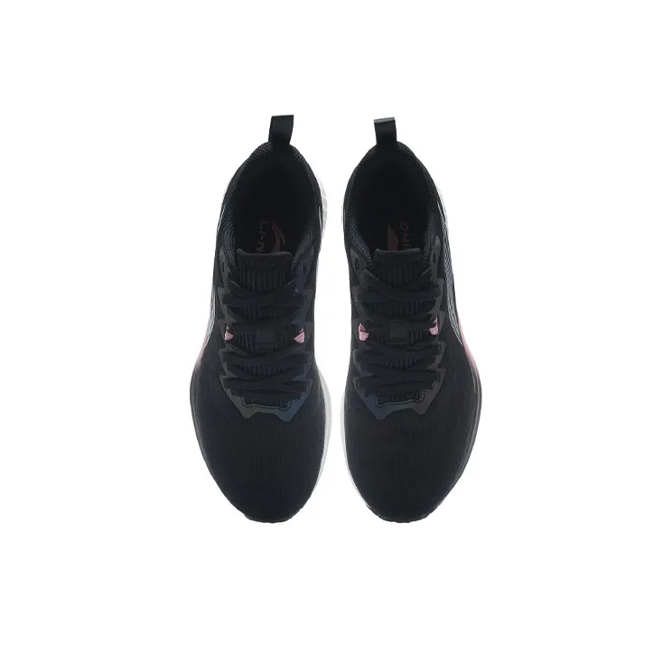LiNing Red Hare 4 Low Top Running Shoes Women's Black White-3