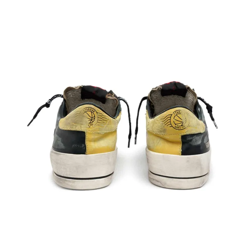Golden Goose Stardan Skateboard Shoes Women's Low Top Black/White-3