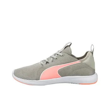 PUMA Axelion LS Wear-Resistant Breathable Cushioning Lightweight Mid-Top Running Shoes Women's Gray Pink