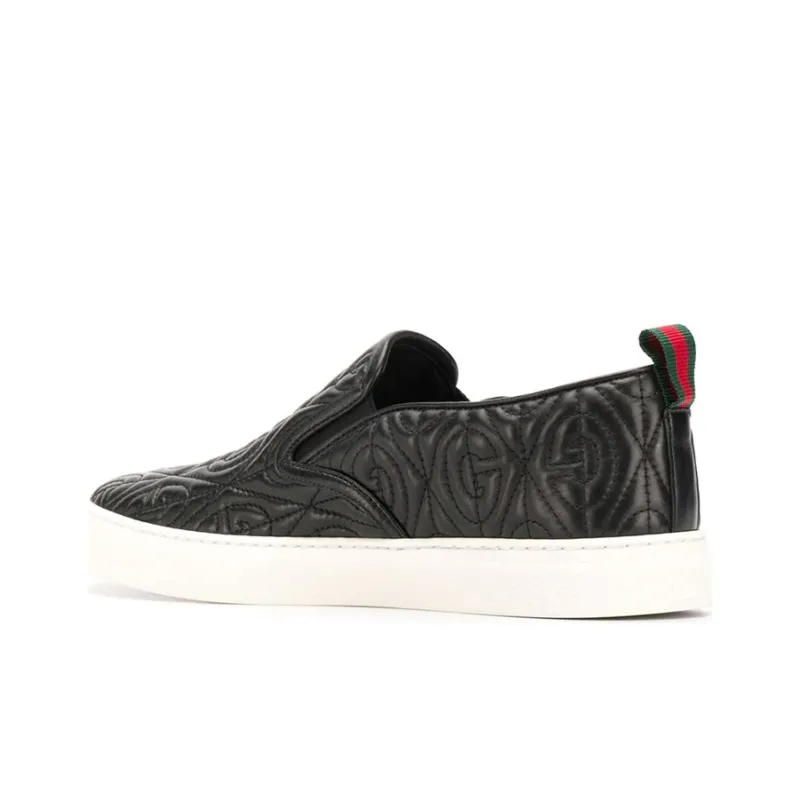 GUCCI G Rhombus Slip-On 'Black Quilted'-4