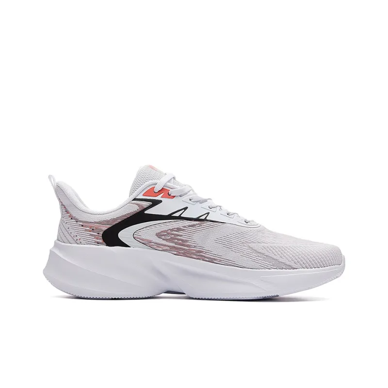 361° Cushioning, Slip Resistant, Breathable, Lightweight Low Top Running Shoes Men's White Red-1