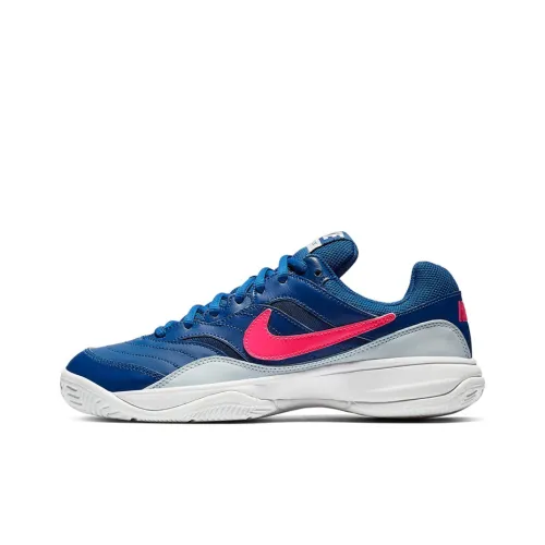 Nike Court Lite Tennis Shoes Women's Low-Top Blue/Red/White