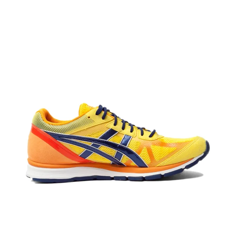 Asics Anti-Slip And Wear-Resistant Breathable Low-Top Running Shoes Men's Blue Lemon-1
