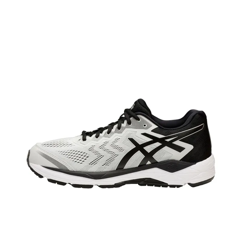 Asics Gel-Fortitude 8 Durable Breathable Low-Top Running Shoes Men's White Black 2E-Width-0