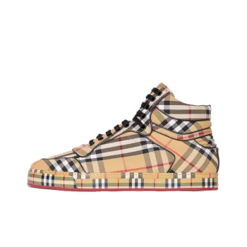 Burberry Vintage High Top Skateboard Shoes Men's