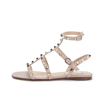 Valentino Garavani Rockstud Ankle strap Flat Sandals