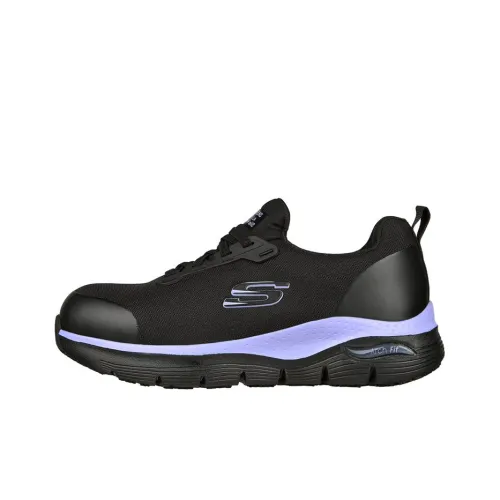 Skechers ARCH FIT SR Casual Shoes Women's Low-Top Black/Purple