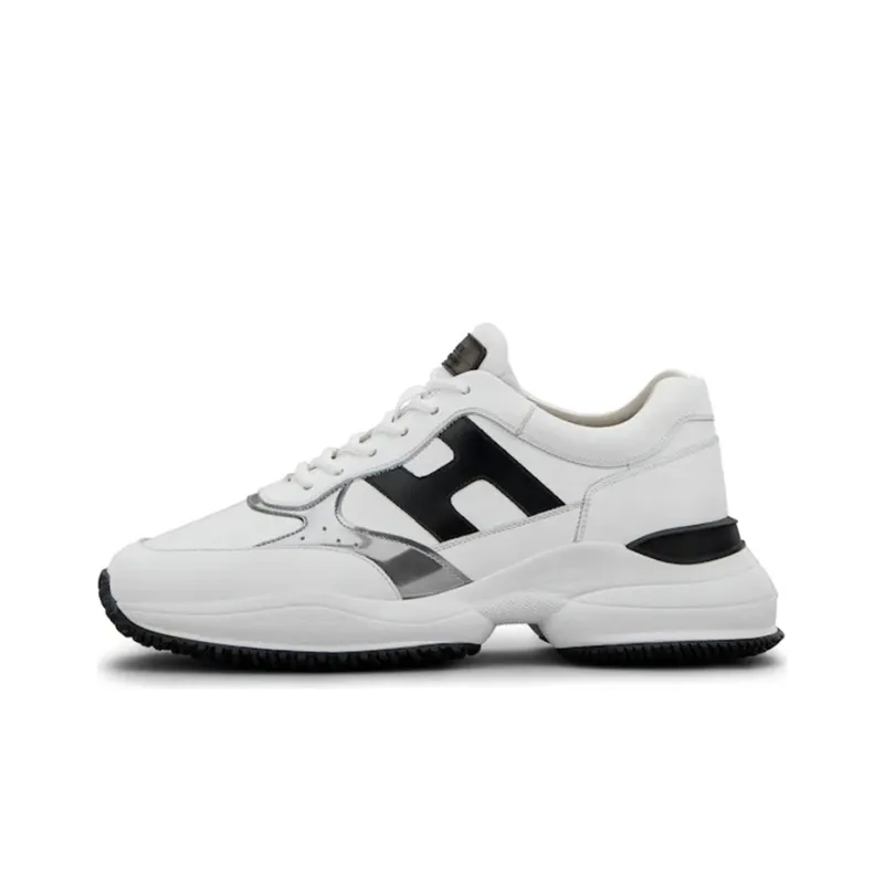 HOGAN Interaction Cushioning Anti-Slip And Wear-Resistant Low-Top Casual Shoes Men's White-0