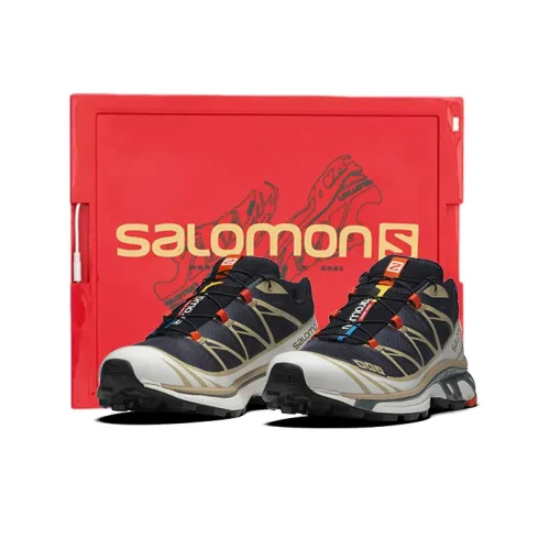 SALOMON XT-6 Hiking / Trekking Shoes Unisex Low-Top Oil Black