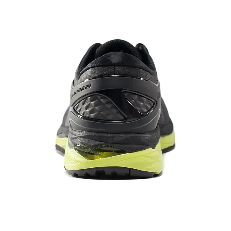 Asics Gel-Kayano 24 Wear-Resistant Slip-Resistant Low-Top Running Shoes Men's Black Green-3