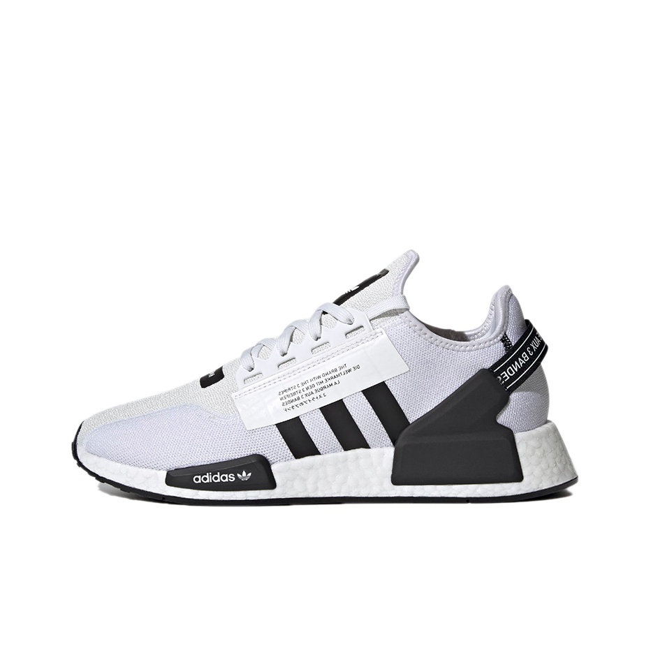 Adidas NMD R1 V2 White Black Stripes US M 8.5