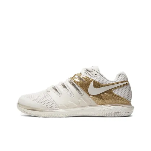 Nike Vapor X Tennis Shoes Women's Low-Top White Gold