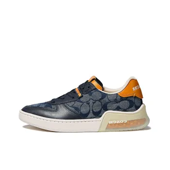 COACH CitySole Court Low Top Stylish Skateboarding Shoes Women's Denim Blue