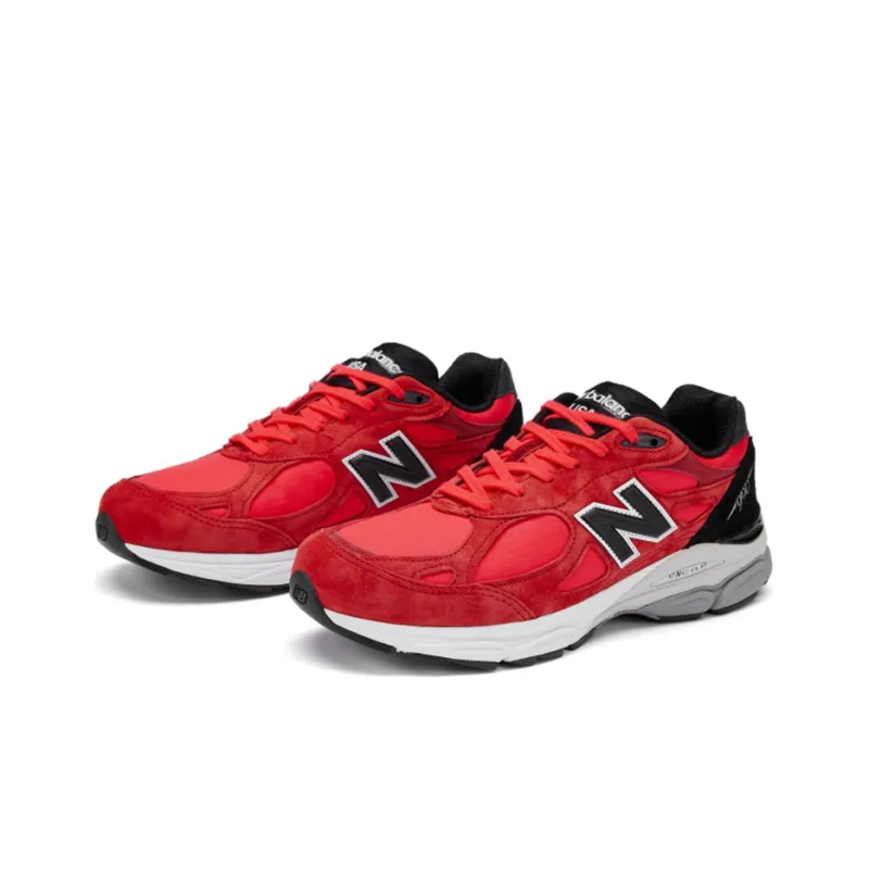 New Balance 990v3 MiUSA Red Suede-1