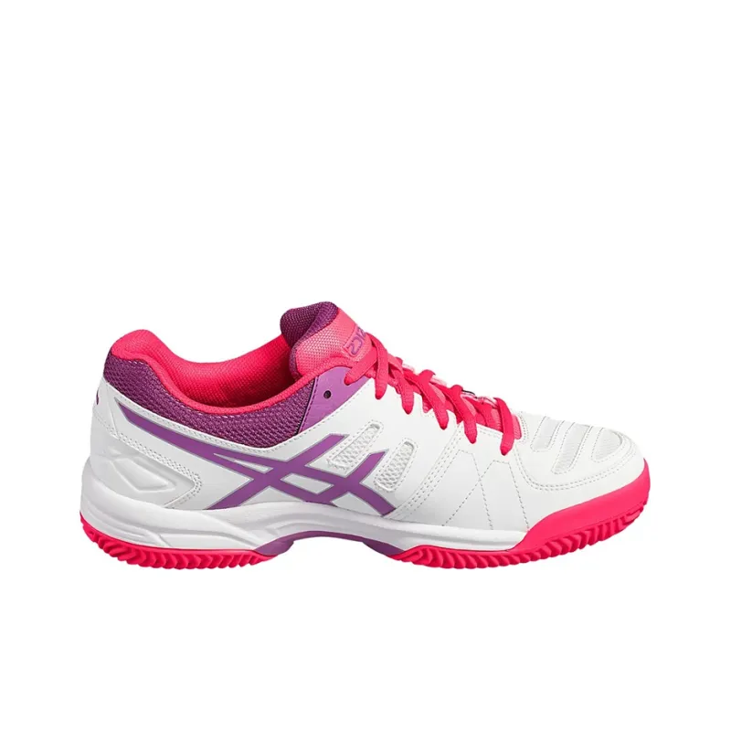 Asics Gel-Padel Pro 3 SG Wear-Resistant Slip-Resistant Low-Top Running Shoes Women's White Purple-1